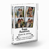 Wedding Anniversary Love 4 Photo Collage Couple フォトブロック (左)