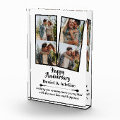 Wedding Anniversary Love 4 Photo Collage Couple フォトブロック (右)