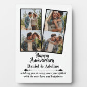 Wedding Anniversary Love 4 Photo Collage Couple フォトプラーク (正面)
