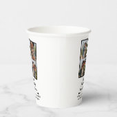 Wedding Anniversary Love 4 Photo Collage Couple 紙コップ (右)