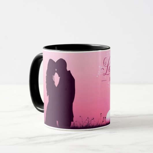 Wedding, Anniversary Mug | Romantic Valentine Gift マグカップ (正面左)