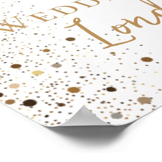 Wedding anniversary photo collage welcome ポスター (角)