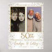 Wedding anniversary photo collage welcome ポスター (正面)