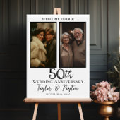 Wedding anniversary photo collage welcome ポスター
