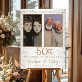 Wedding anniversary photo collage welcome ポスター