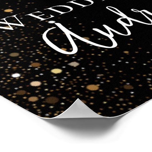 Wedding anniversary photo collage welcome ポスター (角)