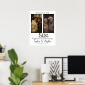 Wedding anniversary photo collage welcome ポスター (ホームオフィス)