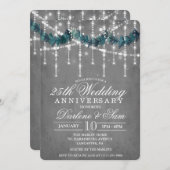 Wedding Anniversary Winter Party Invitation 招待状 (正面/裏面)