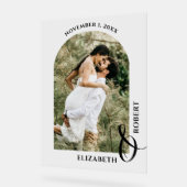 Wedding Arched Photo Welcome Sign アクリルサイン (傾斜)