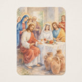 Wedding at Cana Catholic Marriage Blessing Invitat (正面)