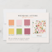 Wedding Attire | Afterglow Garden Palette 招待状 (正面)