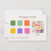 Wedding Attire | Wildflower Meadow Palette 招待状 (正面)