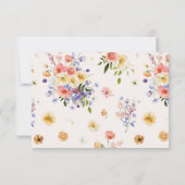 Wedding Attire | Wildflower Meadow Palette 招待状 (裏面)