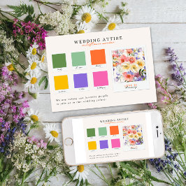 Wedding Attire | Wildflower Meadow Palette 招待状