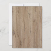Wedding Authentic Natural Wood Grain 招待状 (裏面)
