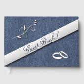Wedding Bands Denim Blue Wedding  ゲストブック (正面)