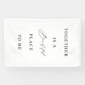 Wedding Banner “Together Is a Beautiful Place" 横断幕 (横)