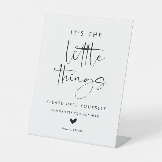 Wedding Bathroom Basket 台座サイン (正面)