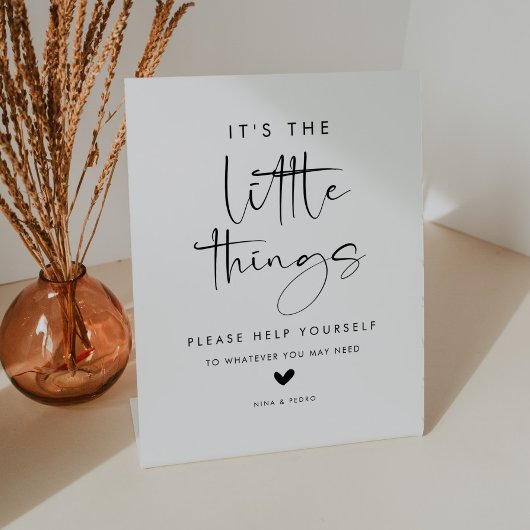 Wedding Bathroom Basket 台座サイン