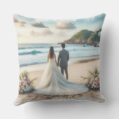 Wedding Beach Couple アウトドアクッション (裏面)