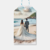 Wedding Beach Couple ギフトタグ (正面)