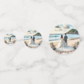 Wedding Beach Couple コンフェッティ (裏面)