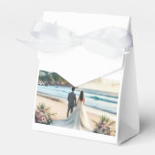 Wedding Beach Couples フェイバーボックス (正面サイド)