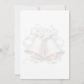 Wedding Bell Background Wedding Invitation 招待状 (裏面)