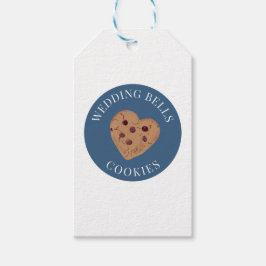 Wedding Bells Cookies | 青と白のブライダルシャワー ギフトタグ