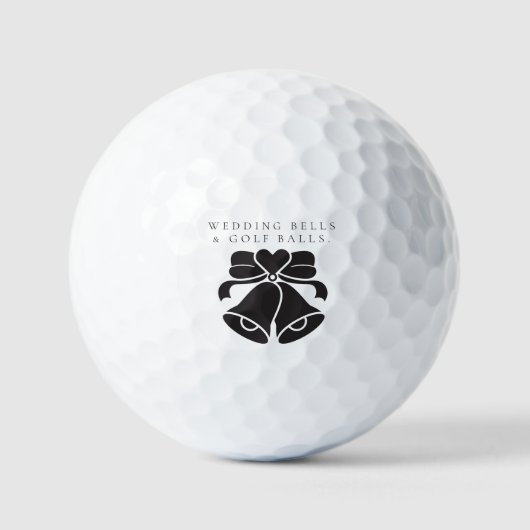 'Wedding Bells & Golf Balls' Wedding Favor Gift  ゴルフボール (正面)