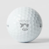 'Wedding Bells & Golf Balls' Wedding Favor Gift  ゴルフボール (正面)