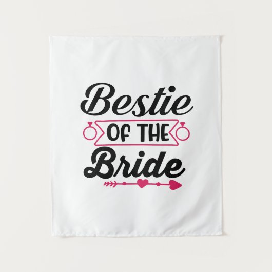 Wedding Bestie Of The Bride タペストリー (正面)