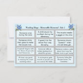 Wedding BINGO!  Blue Peony Set カード (正面)