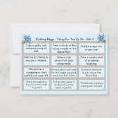 Wedding BINGO!  Blue Peony Set カード (裏面)