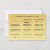 Wedding BINGO!  Game for Guests カード (正面)