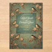 wedding birds アクリル招待状 (正面)