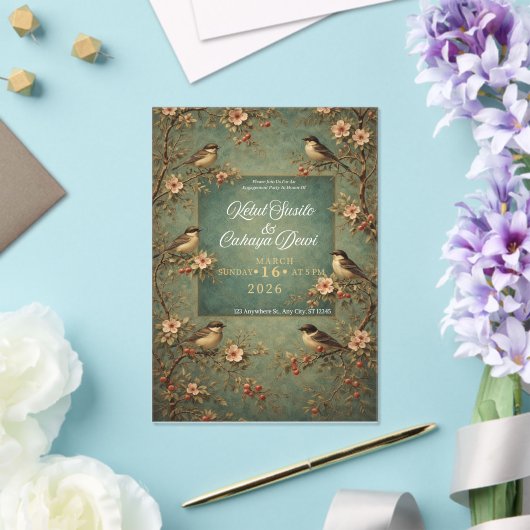 wedding birds アクリル招待状 (インサイチュ (ウェディング))