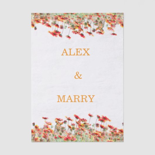 Wedding Birthday Baby Shower INVITATION CARD 薄葉紙 (正面)