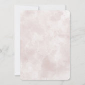 Wedding Black Bow and Ribbon on Watercolor 招待状 (裏面)