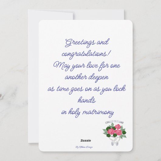 Wedding Blessings シーズンカード (裏面)