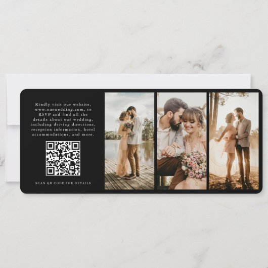 Wedding Boarding Pass QR Code Ticket (裏面)