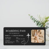 Wedding Boarding Pass QR Code Ticket (スタンド正面)
