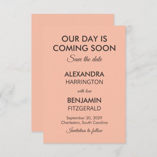 Wedding Botanical Vintage | Curated Floral Palette セーブザデート (正面/裏面)