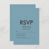 Wedding Botanical Vintage | Curated Floral Palette 出欠カード (正面/裏面)