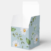 Wedding Bridal Shower Blue Daisy Favor Box フェイバーボックス (オープン)