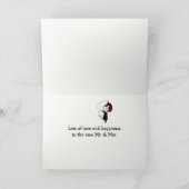 Wedding Bride and Groom Highland Cows カード (内部)