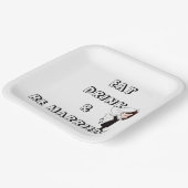 Wedding Bride and Groom Humor ペーパープレート (傾斜あり)