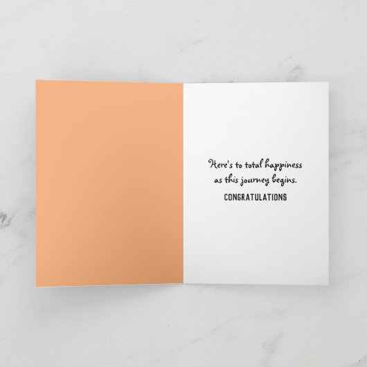 Wedding Bride and Groom on a Jet Ski カード (内部)