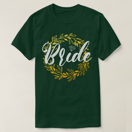 Wedding Bride Bachelorette Party Marriage Bridesma Tシャツ (デザイン正面)