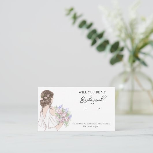 Wedding Bride Bridesmaid Earring Display Card プレイスカード (スタンド正面)